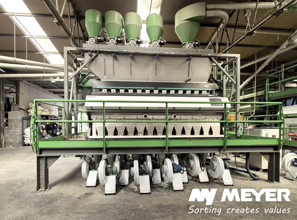 Intallation Optiacal Sorter MEYER Machine SOrting Corolor Polymer Sorter