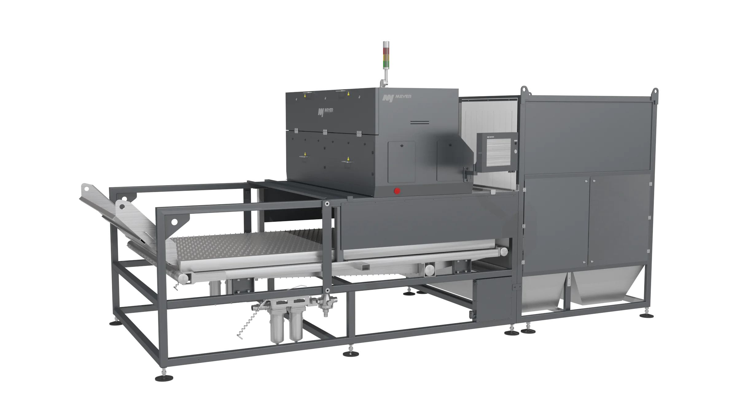 Optical Sorter for bottles oand objects, MEYER KC color sorter